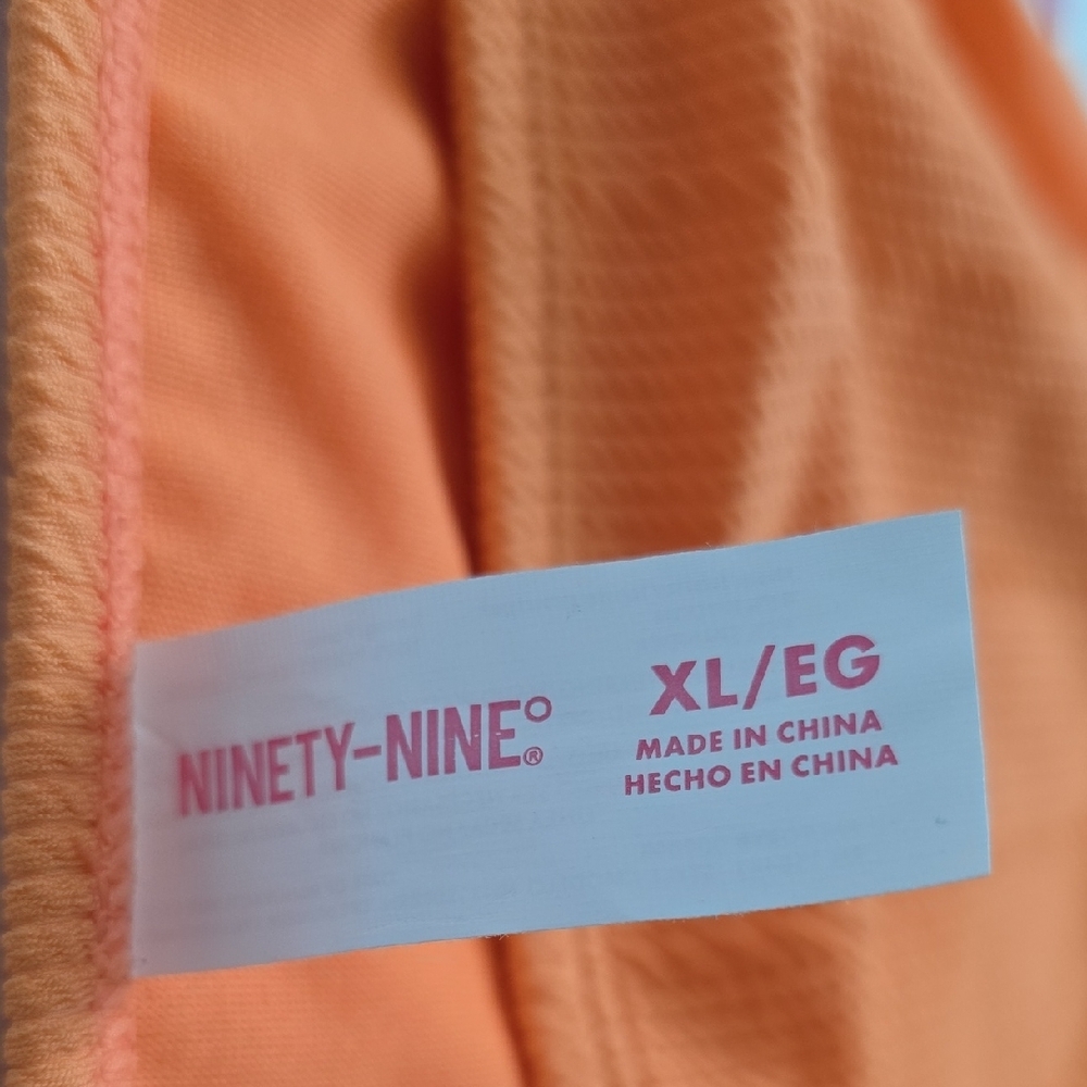 Ninety-Nine Women's Bright Orange Bikini Swim Swimsuit Bottoms Sz XL NEW - Picture 2 of 7